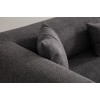Τριθέσιος Καναπές Gio - Χρώμα Ανθρακί - 225x93x75εκ