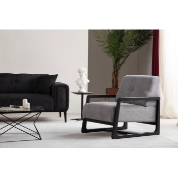 Wing Chair Athena Bergere - Light Grey Light Grey