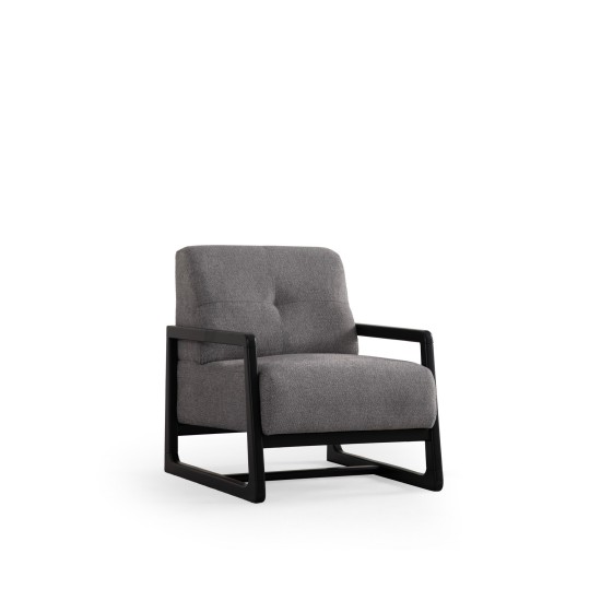 Wing Chair Athena Bergere - Light Grey Light Grey Wing Chair Athena Bergere - Light Grey Light Grey
