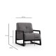 Wing Chair Athena Bergere - Light Grey Light Grey Wing Chair Athena Bergere - Light Grey Light Grey