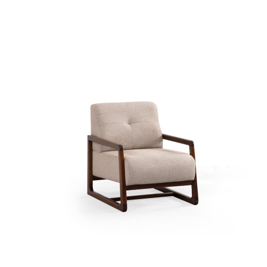 Wing Chair Athena Bergere - Beige Beige Wing Chair Athena Bergere - Beige Beige