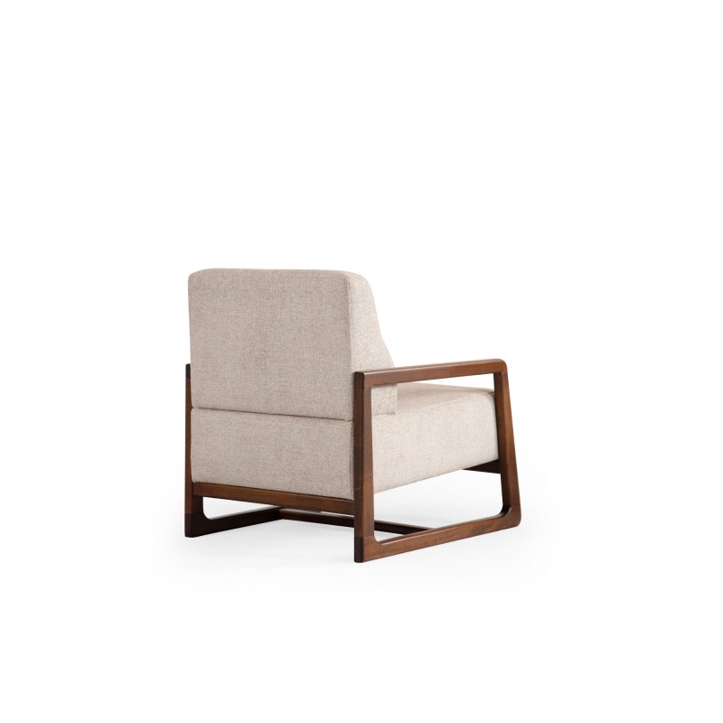 Wing Chair Athena Bergere - Beige Beige