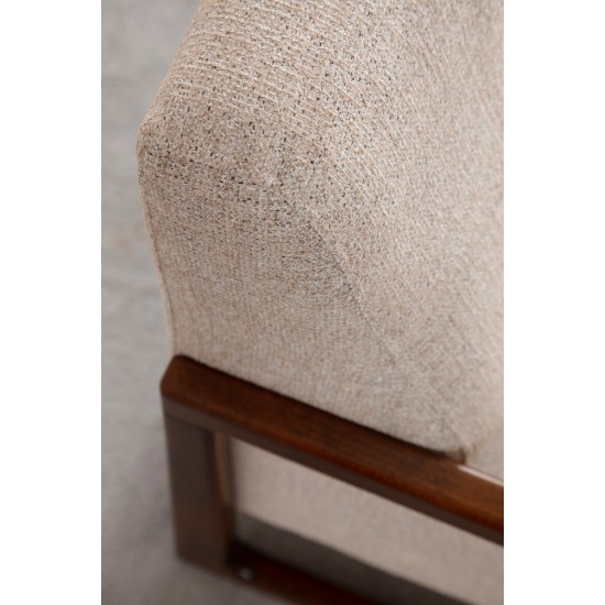 Wing Chair Athena Bergere - Beige Beige Wing Chair Athena Bergere - Beige Beige