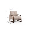 Wing Chair Athena Bergere - Beige Beige