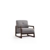 Wing Chair Athena Bergere - Light Grey, Walnut Light Grey
Walnut