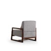 Wing Chair Athena Bergere - Light Grey, Walnut Light Grey
Walnut