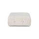 Πουφ - Bubble - Χρώμα Beige White - 95x95x45εκ
