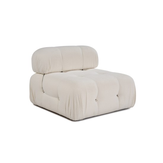 1-Seat Sofa Bubble O1 - Beige White 1-Seat Sofa Bubble O1 - Beige White