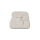 1-Seat Sofa Bubble 1R - Beige White 1-Seat Sofa Bubble 1R - Beige White