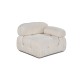 1-Seat Sofa Bubble 1R - Beige White 1-Seat Sofa Bubble 1R - Beige White