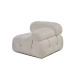 1-Seat Sofa Bubble 1R - Beige White 1-Seat Sofa Bubble 1R - Beige White