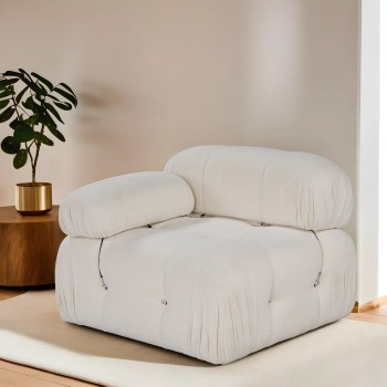 1-Seat Sofa Bubble L1 - Beige White