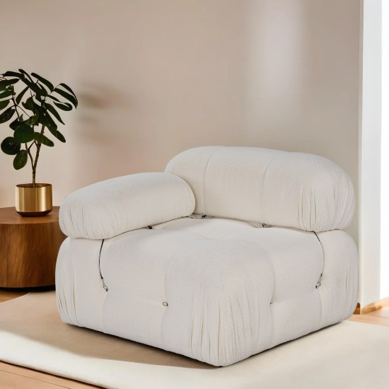 1-Seat Sofa Bubble L1 - Beige White 1-Seat Sofa Bubble L1 - Beige White