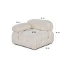 1-Seat Sofa Bubble L1 - Beige White