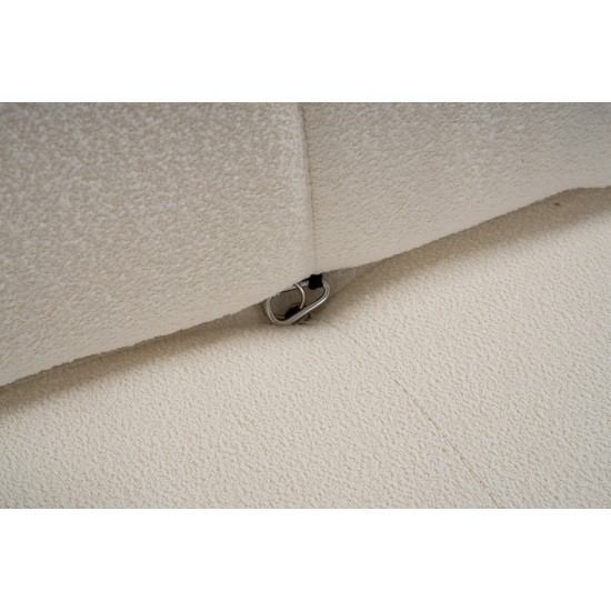 3-Seat Sofa Bubble 3 Seater ( L1-O1-1R) V2 - Bouclette White