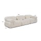 3-Seat Sofa Bubble 3 Seater ( L1-O1-1R) V2 - Bouclette White