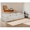 3-Seat Sofa Bubble 3 Seater ( L1-O1-1R) V2 - Bouclette White