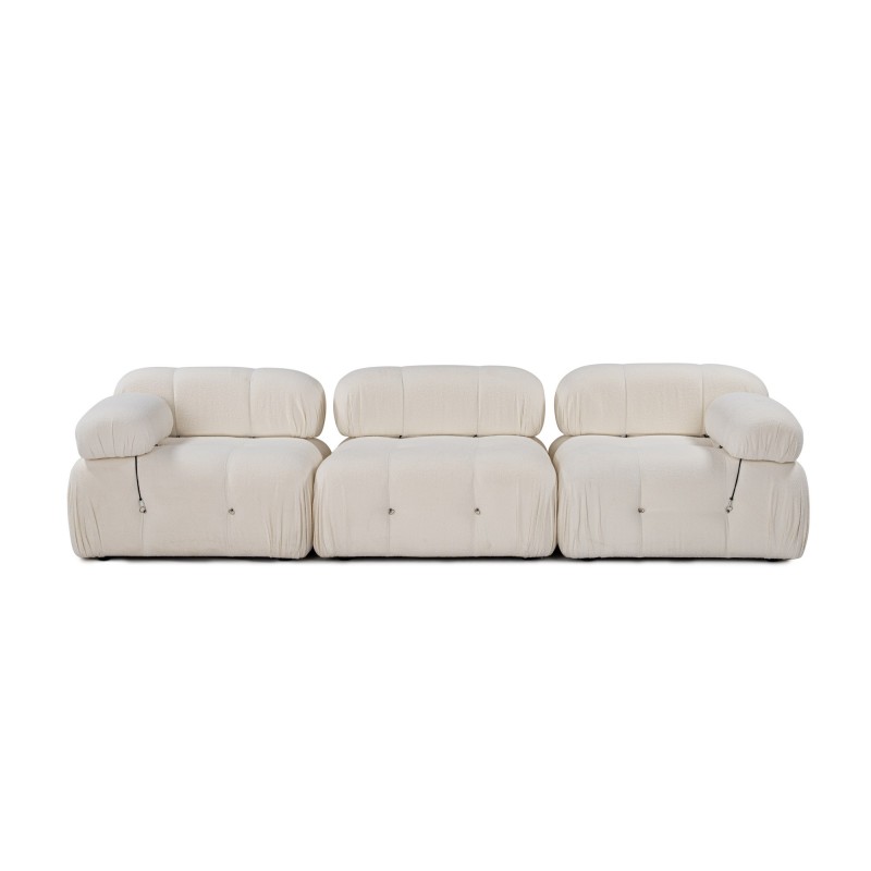 3-Seat Sofa Bubble 3 Seater ( L1-O1-1R) V2 - Bouclette White