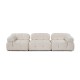 3-Seat Sofa Bubble 3 Seater ( L1-O1-1R) V2 - Bouclette White