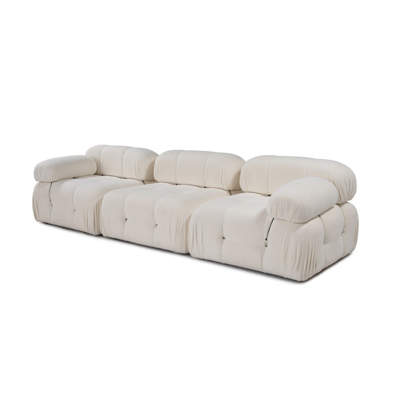 3-Seat Sofa Bubble 3 Seater ( L1-O1-1R) V2 - Bouclette White