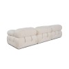 3-Seat Sofa Bubble 3 Seater ( L1-O1-1R) V2 - Bouclette White