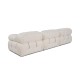 3-Seat Sofa Bubble 3 Seater ( L1-O1-1R) V2 - Bouclette White