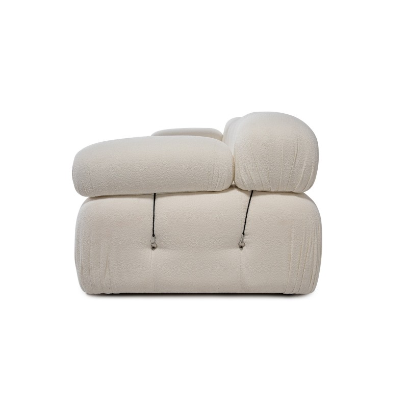 3-Seat Sofa Bubble 3 Seater ( L1-O1-1R) V2 - Bouclette White