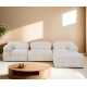 Corner Sofa Bubble Beige L1-O1-1R-PUF White
