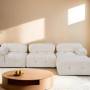 Corner Sofa Bubble Beige L1-O1-1R-PUF White