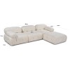 Corner Sofa Bubble Beige L1-O1-1R-PUF White