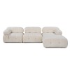 Corner Sofa Bubble Beige L1-O1-1R-PUF White