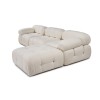 Corner Sofa Bubble Beige L1-O1-1R-PUF White
