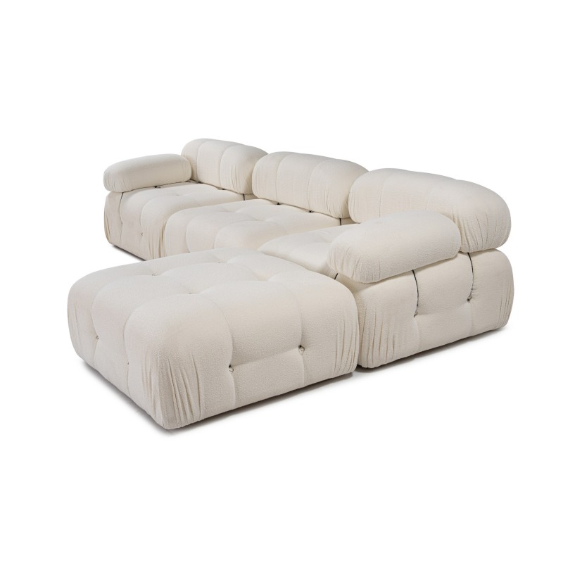 Corner Sofa Bubble Beige L1-O1-1R-PUF White