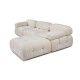 Corner Sofa Bubble Beige L1-O1-1R-PUF White