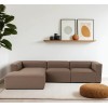 Corner Sofa Mora XL (ChlLeft-O1-1R) - Brown Brown
