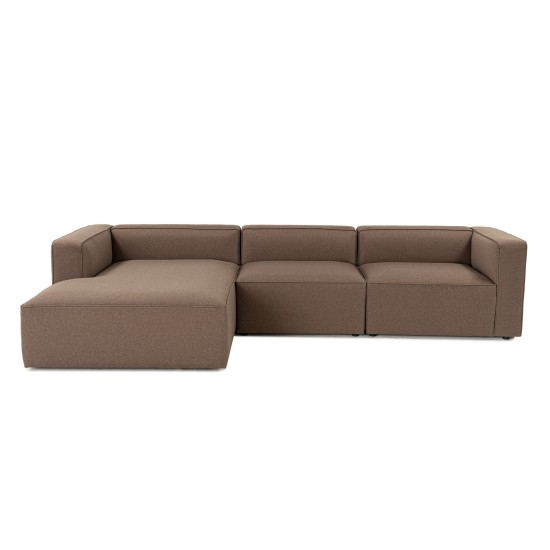 Corner Sofa Mora XL (ChlLeft-O1-1R) - Brown Brown Corner Sofa Mora XL (ChlLeft-O1-1R) - Brown Brown