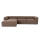 Corner Sofa Mora XL (ChlLeft-O1-1R) - Brown Brown Corner Sofa Mora XL (ChlLeft-O1-1R) - Brown Brown