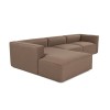 Corner Sofa Mora XL (ChlLeft-O1-1R) - Brown Brown