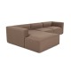 Corner Sofa Mora XL (ChlLeft-O1-1R) - Brown Brown Corner Sofa Mora XL (ChlLeft-O1-1R) - Brown Brown