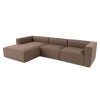 Corner Sofa Mora XL (ChlLeft-O1-1R) - Brown Brown