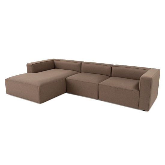 Corner Sofa Mora XL (ChlLeft-O1-1R) - Brown Brown Corner Sofa Mora XL (ChlLeft-O1-1R) - Brown Brown