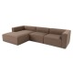 Corner Sofa Mora XL (ChlLeft-O1-1R) - Brown Brown Corner Sofa Mora XL (ChlLeft-O1-1R) - Brown Brown