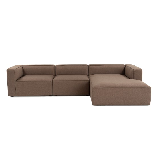 Corner Sofa Mora XL (L1-O1-ChlRight) - Brown Brown Corner Sofa Mora XL (L1-O1-ChlRight) - Brown Brown