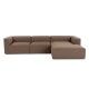 Corner Sofa Mora XL (L1-O1-ChlRight) - Brown Brown Corner Sofa Mora XL (L1-O1-ChlRight) - Brown Brown