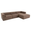 Corner Sofa Mora XL (L1-O1-ChlRight) - Brown Brown