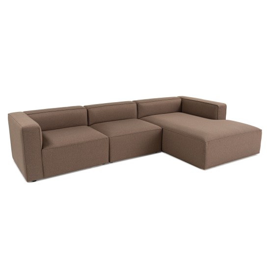 Corner Sofa Mora XL (L1-O1-ChlRight) - Brown Brown Corner Sofa Mora XL (L1-O1-ChlRight) - Brown Brown