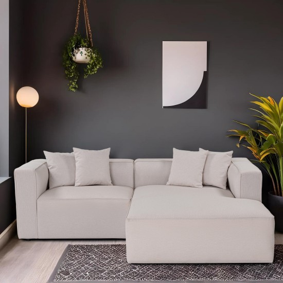 Corner Sofa Mora XL Corner Left (CHLLeft -1R) - Ecru Ecru