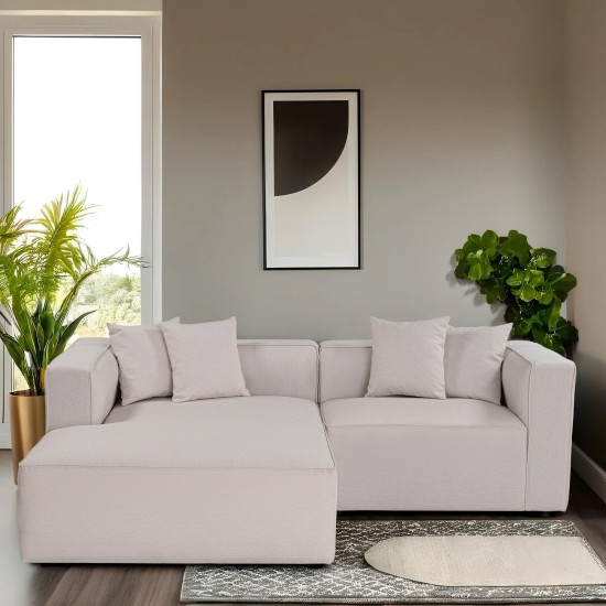 Corner Sofa Mora XL Corner Right (L1-CHLRight) - Ecru Ecru Corner Sofa Mora XL Corner Right (L1-CHLRight) - Ecru Ecru