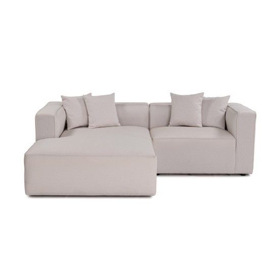 Corner Sofa Mora XL Corner Right (L1-CHLRight) - Ecru Ecru Corner Sofa Mora XL Corner Right (L1-CHLRight) - Ecru Ecru