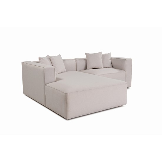 Corner Sofa Mora XL Corner Right (L1-CHLRight) - Ecru Ecru Corner Sofa Mora XL Corner Right (L1-CHLRight) - Ecru Ecru